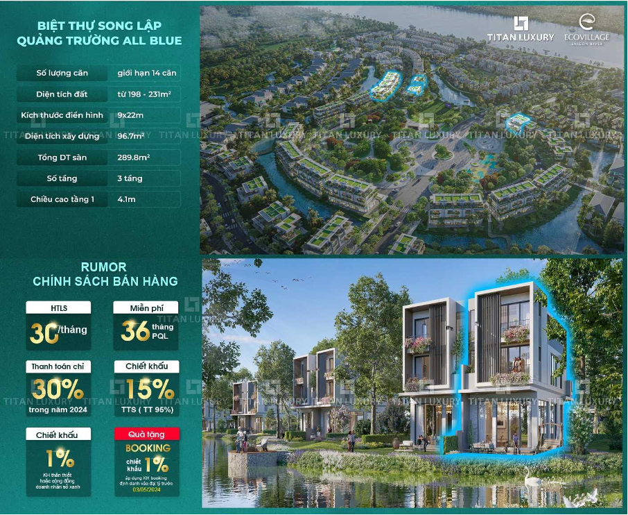 Biệt Thự song lập - ECO VILLAGE SAIGON