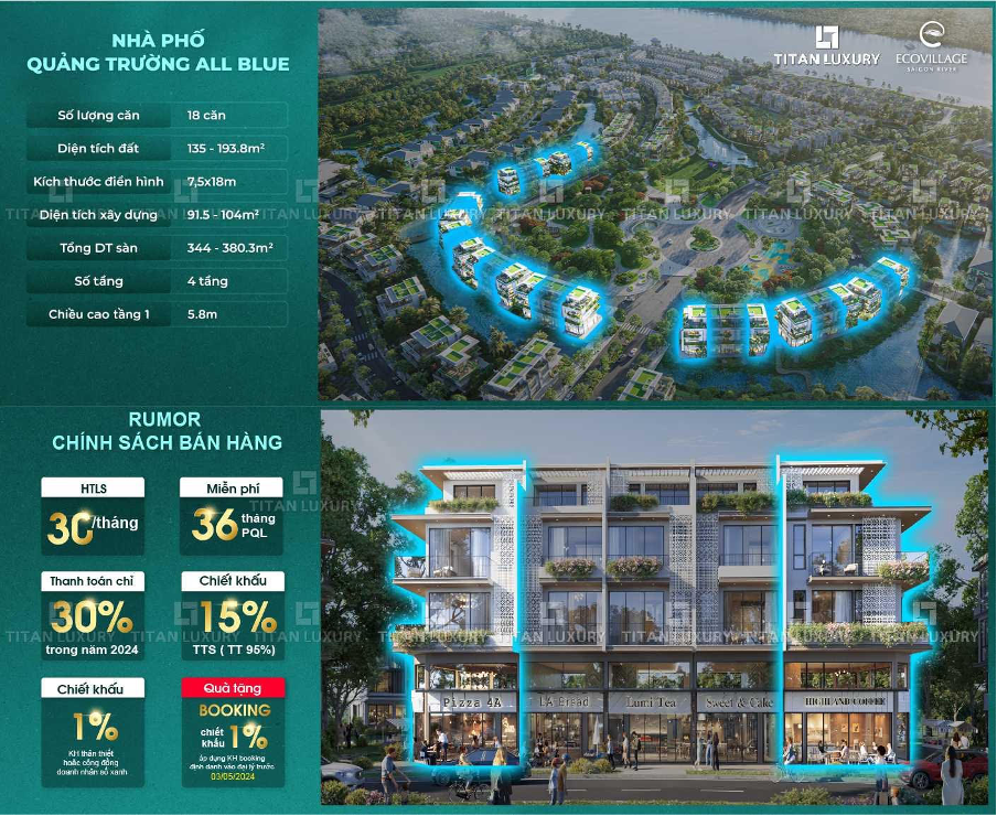 Nhà Phố Quảng Trường All Blue