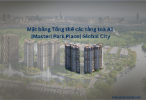 Mặt bằng Tổng thể các tầng toà A1 - Masteri Park Place |maiuyenproperty.com|