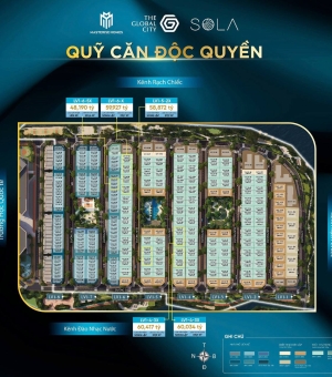 Giá bán Sola - Global City - So sánh với các biệt thự hạng sang khác ở TP HCM