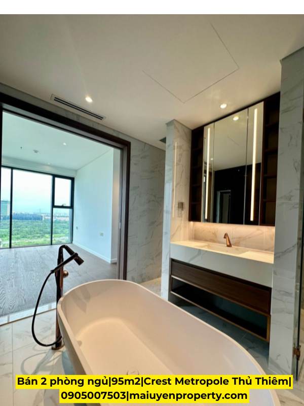BÁN CĂN HỘ 2 PHÒNG NGỦ TẠI CREST RESIDENCE - DIỆN TÍCH 95 M²