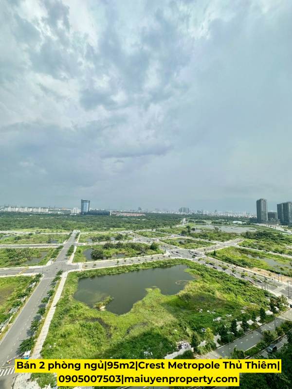 BÁN CĂN HỘ 2 PHÒNG NGỦ TẠI CREST RESIDENCE - DIỆN TÍCH 95 M²