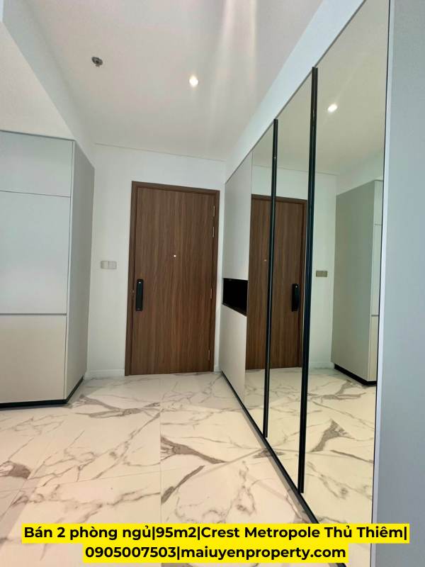 BÁN CĂN HỘ 2 PHÒNG NGỦ TẠI CREST RESIDENCE - DIỆN TÍCH 95 M²