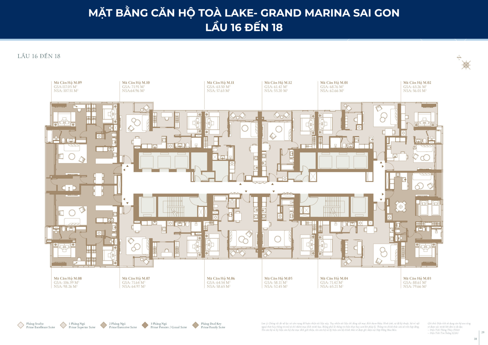 Mặt Bằng Tòa Lake – Grand Marina Saigon