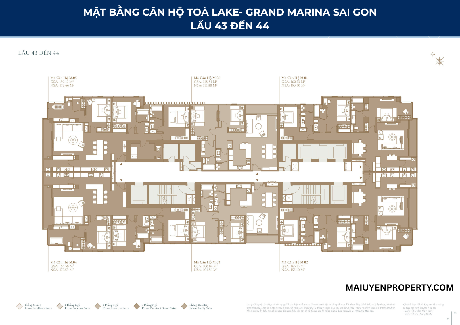 Mặt Bằng Tòa Lake – Grand Marina Saigon
