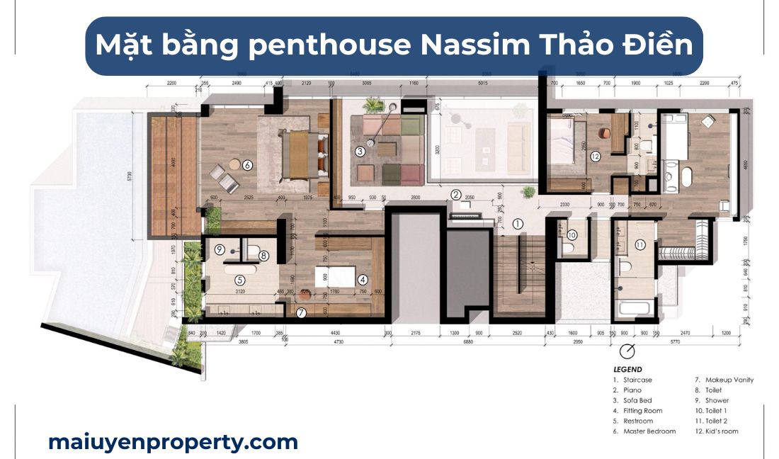 penthouse nassim layout 29 floor