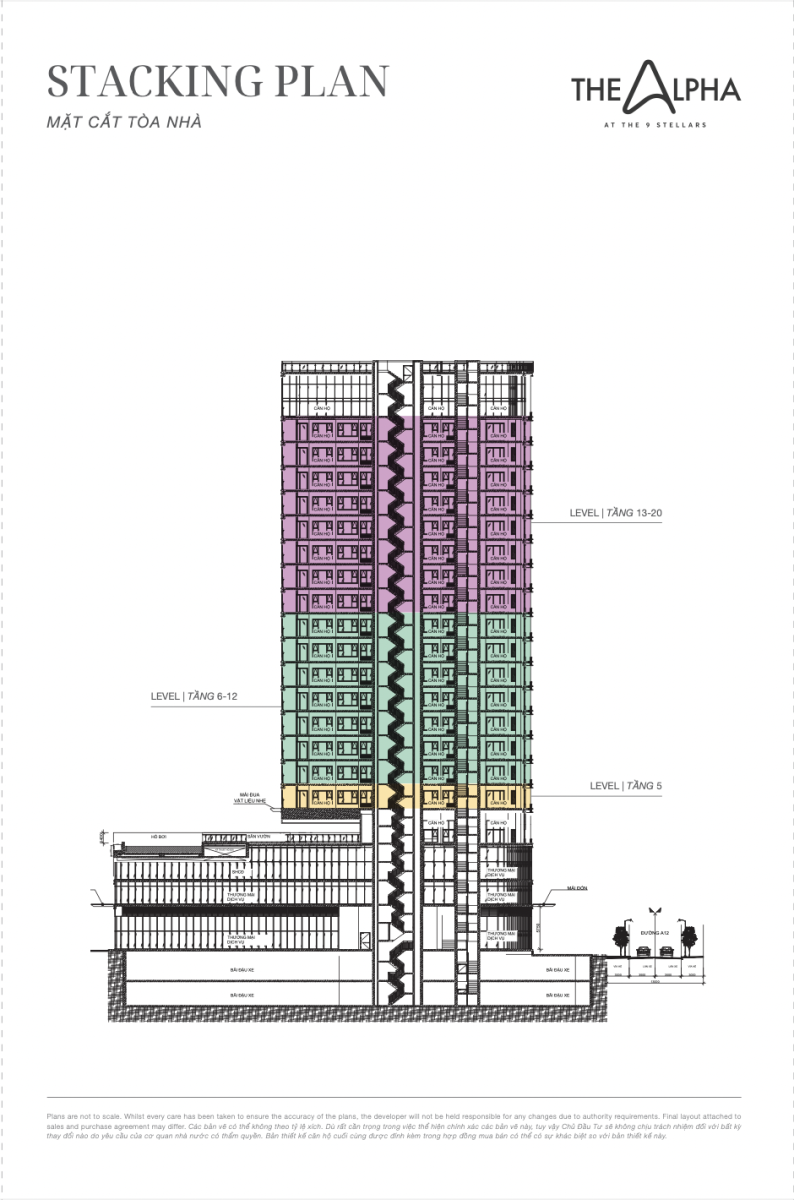 The Alpha Residence _ MẶT CẮT