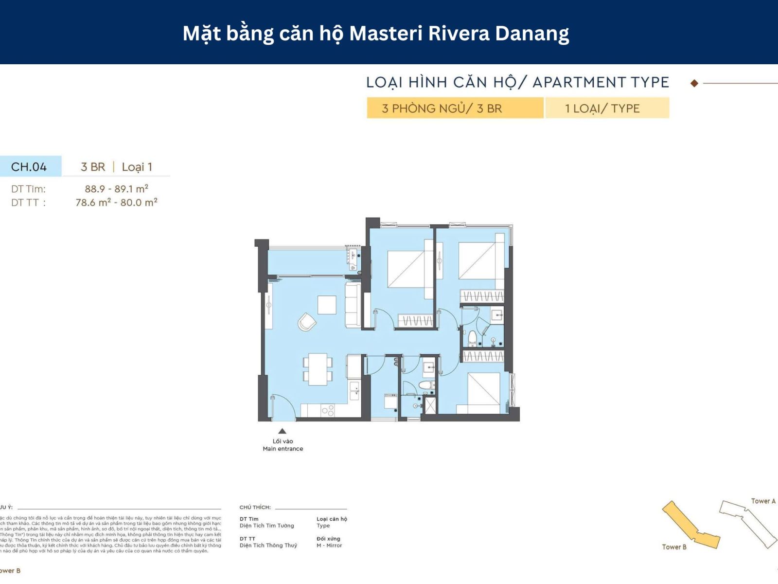 MẶT BẰNG MASTERI RIVERA ĐÀ NẲNG