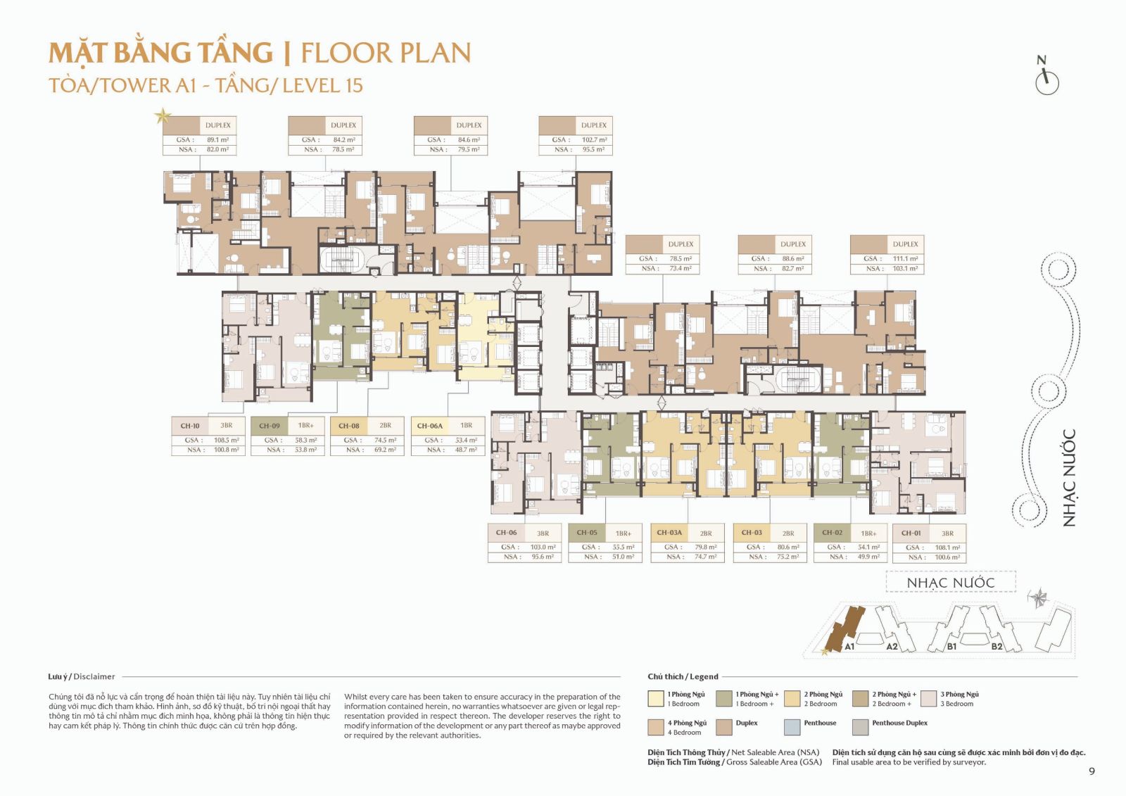 Tổng quan về dự án Masteri Park Place và vị trí tòa A1- Tầng 15