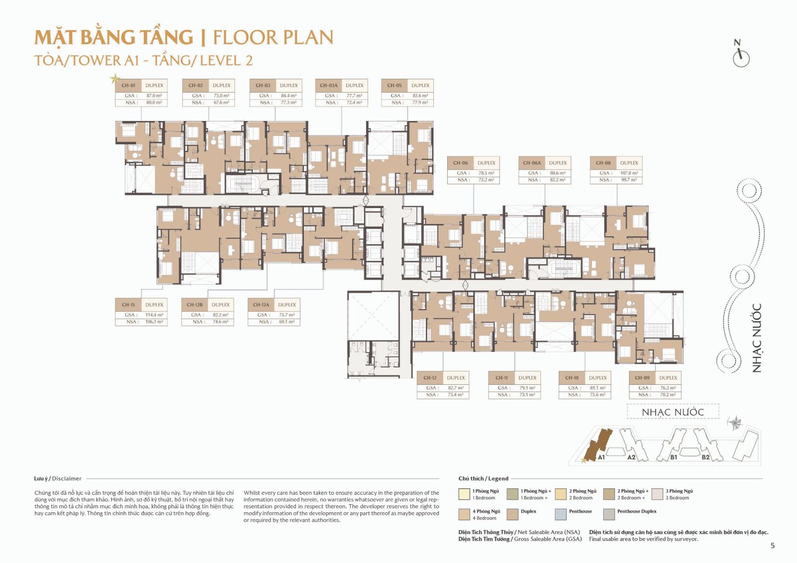 Tổng quan về dự án Masteri Park Place và vị trí tòa A1- Tầng 2