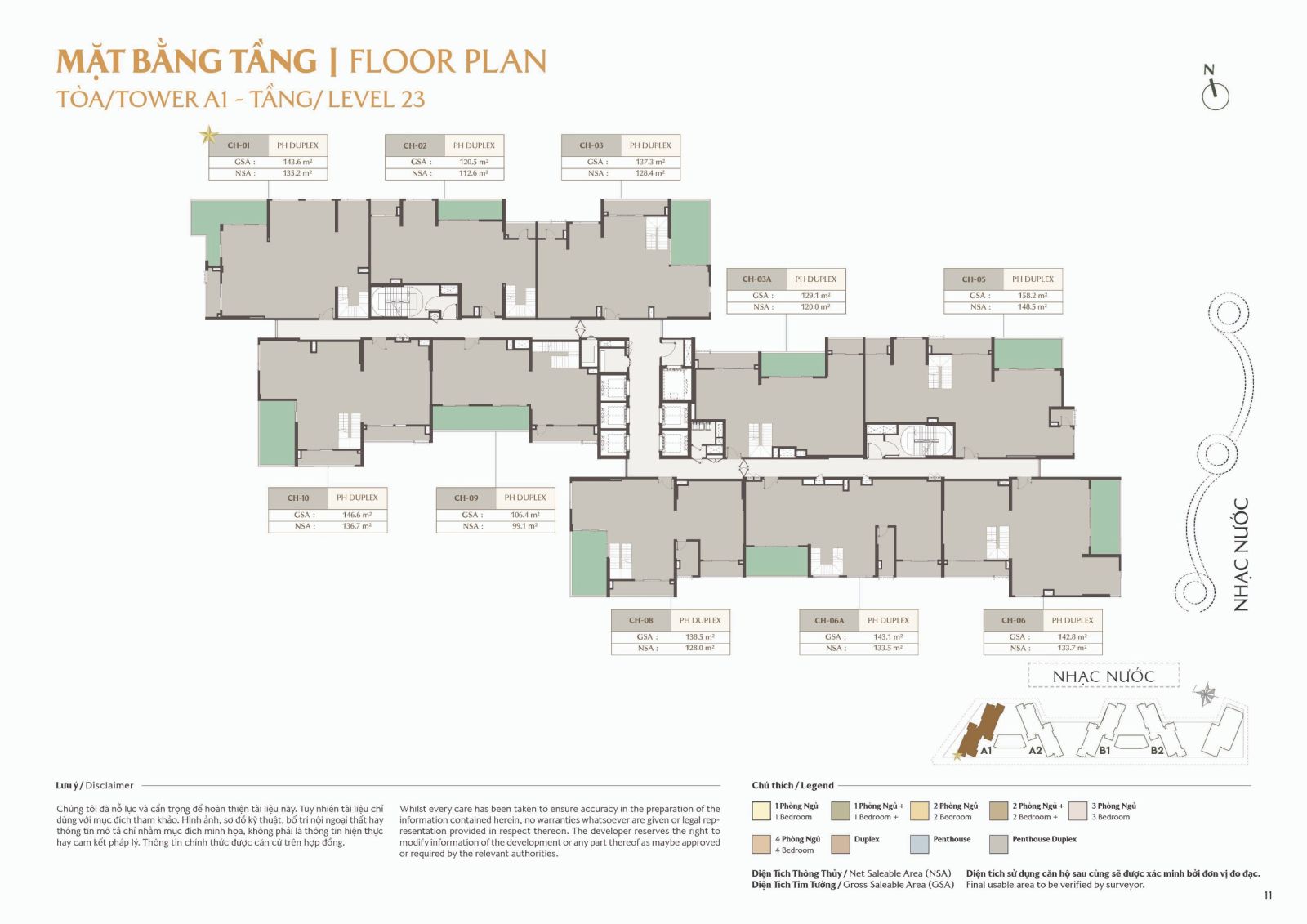 Tổng quan về dự án Masteri Park Place và vị trí tòa A1- Tầng 23
