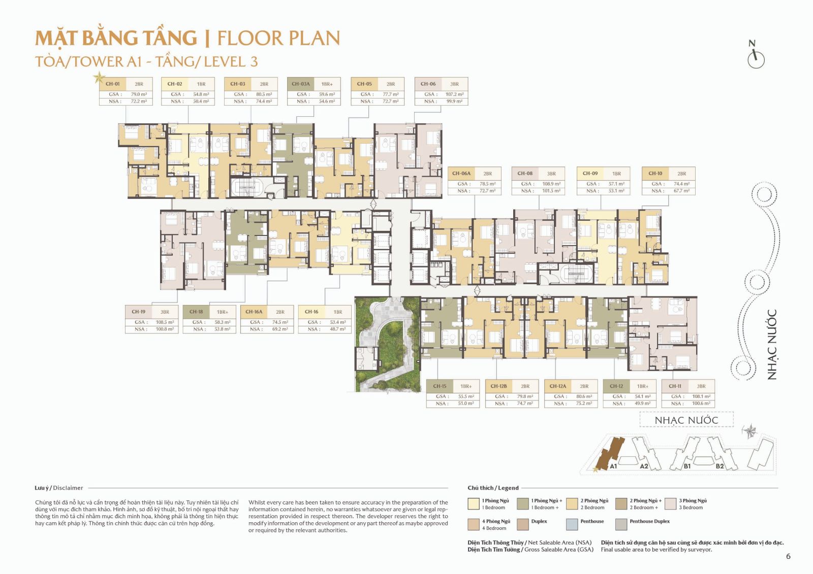 Tổng quan về dự án Masteri Park Place và vị trí tòa A1- Tầng 3