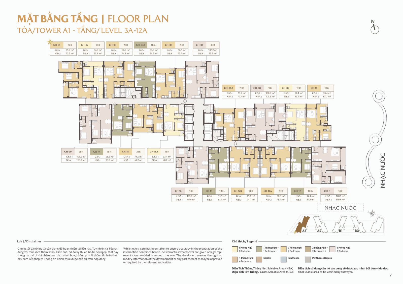 Tổng quan về dự án Masteri Park Place và vị trí tòa A1- Tầng 3a-16