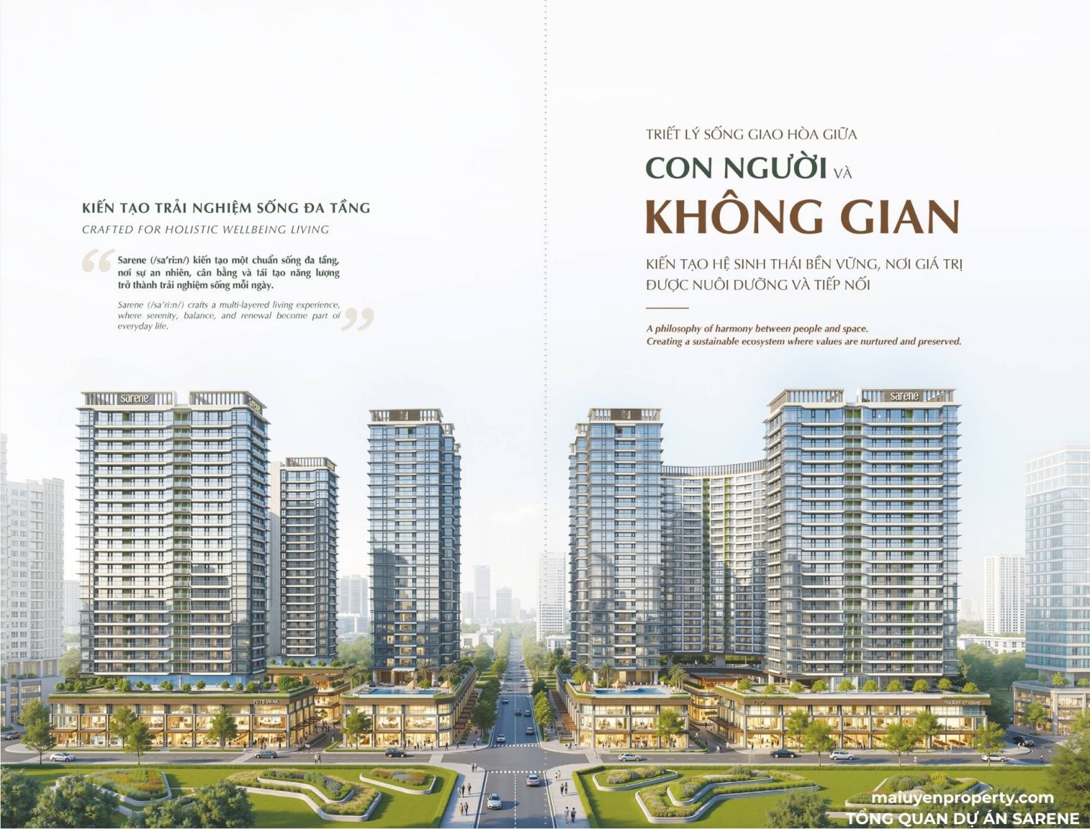 Sarene - hệ sinh thái sống hoàn chỉnh ngay khi bàn giao.
