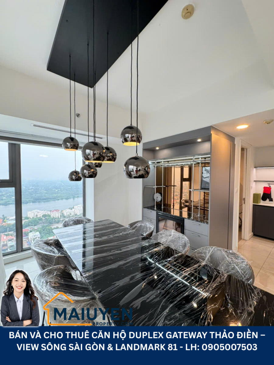 BÁN VÀ CHO THUÊ CĂN HỘ DUPLEX GATEWAY THẢO ĐIỀN – VIEW SÔNG SÀI GÒN & LANDMARK 81