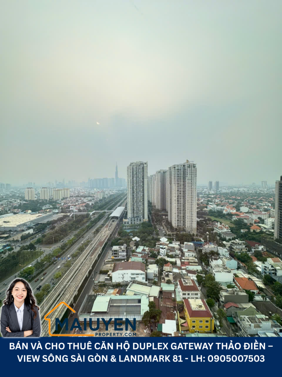 BÁN VÀ CHO THUÊ CĂN HỘ DUPLEX GATEWAY THẢO ĐIỀN – VIEW SÔNG SÀI GÒN & LANDMARK 81