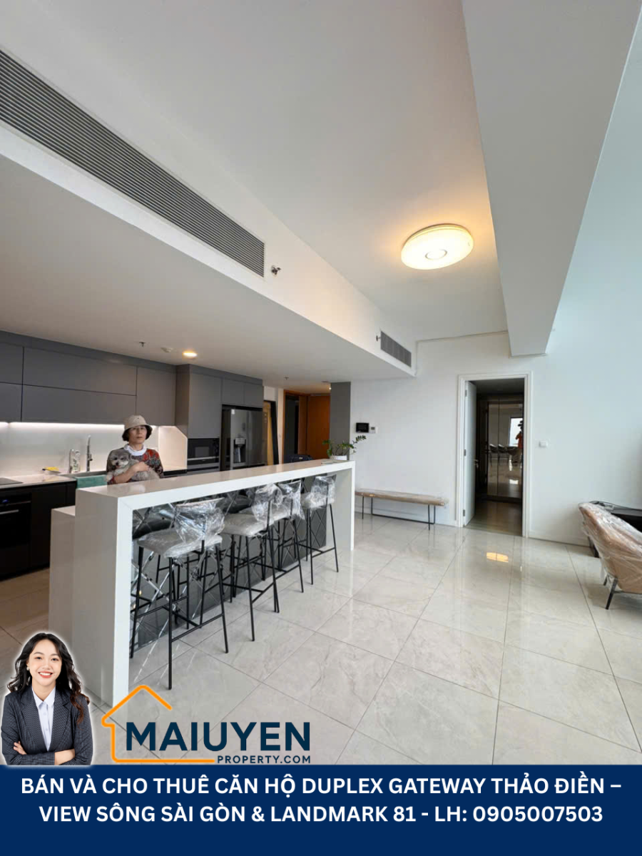 BÁN VÀ CHO THUÊ CĂN HỘ DUPLEX GATEWAY THẢO ĐIỀN – VIEW SÔNG SÀI GÒN & LANDMARK 81