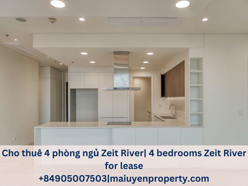 Cho thuê căn hộ 4PN Zeit River Thủ Thiêm – View trực diện sông & Quận 1