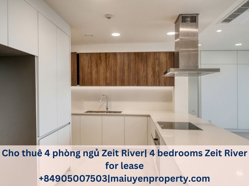 Cho thuê căn hộ 4PN Zeit River Thủ Thiêm – View trực diện sông & Quận 1