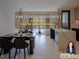 Cho Thuê Căn Hộ 2 Phòng Ngủ Tại Dự Án Crest - Metropole Thủ Thiêm- 38tr/ tháng