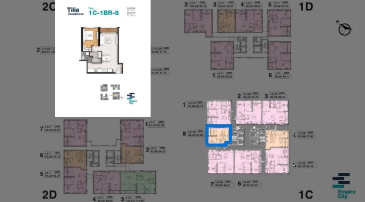 [BÁN] CĂN HỘ 1PN TILIA RESIDENCES – VIEW TRỰC DIỆN SÔNG & QUẬN 1 – SẴN HỢP ĐỒNG THUÊ CAO