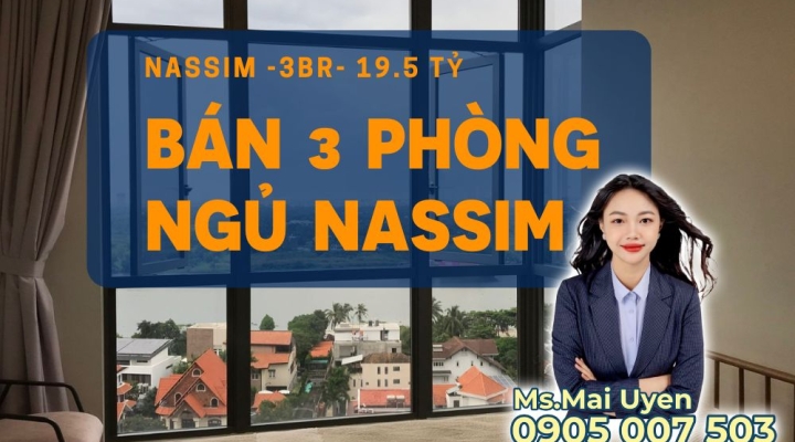 SELLING 3BR NASSIM THAO DIEN- 19.5B- 3 BR