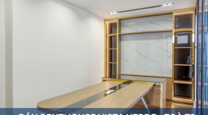 BÁN PENTHOUSE VISTA VERDE QUẬN 2 – 3PN, 270 M², VIEW SÔNG & THÀNH PHỐ, NỘI THẤT CAO CẤP