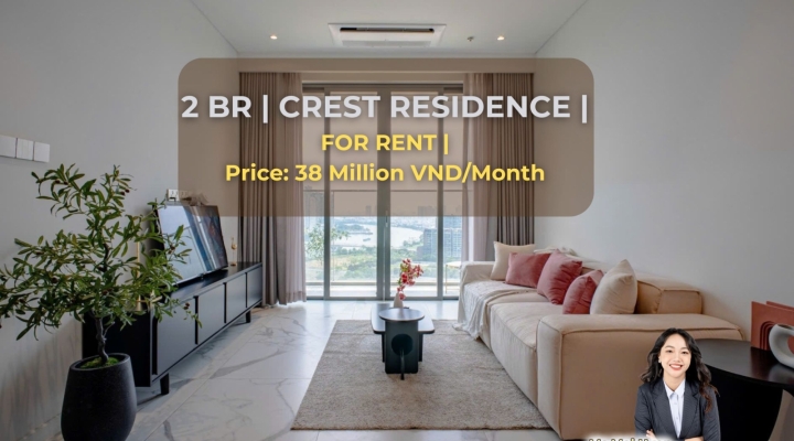 Cho Thuê Căn Hộ 2 Phòng Ngủ Tại Dự Án Crest - Metropole Thủ Thiêm- 38tr/ tháng