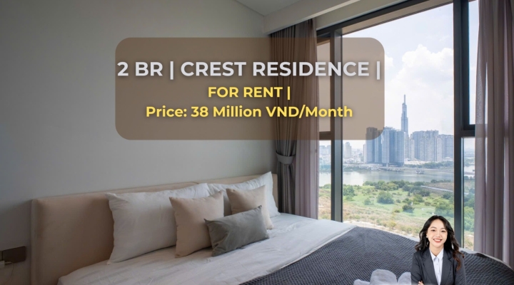 Cho Thuê Căn Hộ 2 Phòng Ngủ Tại Dự Án Crest - Metropole Thủ Thiêm- 38tr/ tháng